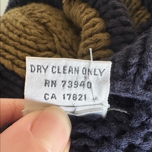 Vintage Henry Grethel Hand Knit Cable Intarsia Floral Cotton V neck Cardigan M - Picture 16 of 16